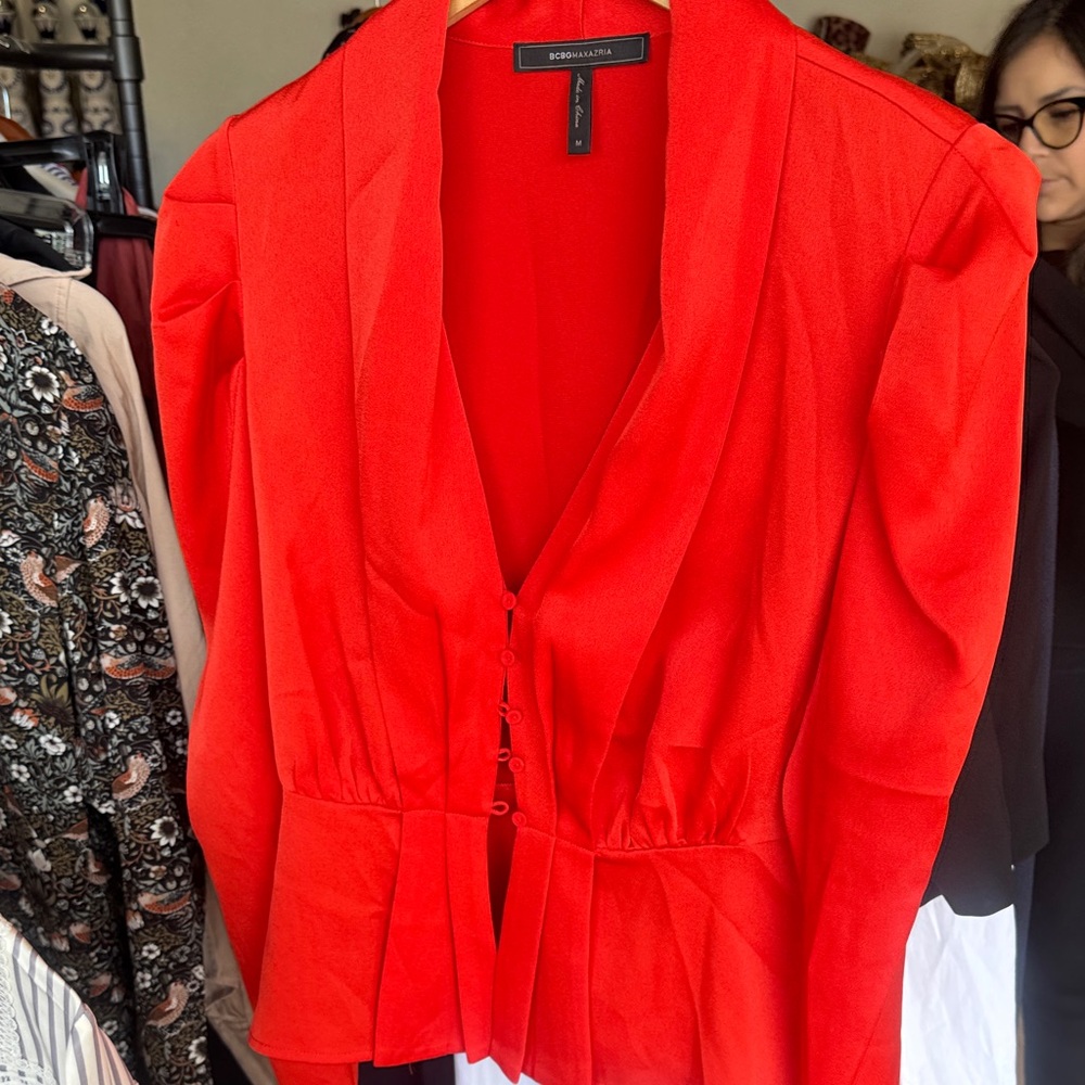 BCBGMaxAzria Fiery Red Jacket
